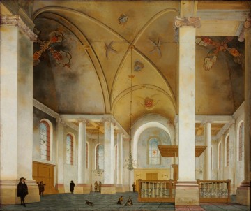 Pieter Saenredam Interior de Grote Kerk en Haarlem Pinturas al óleo